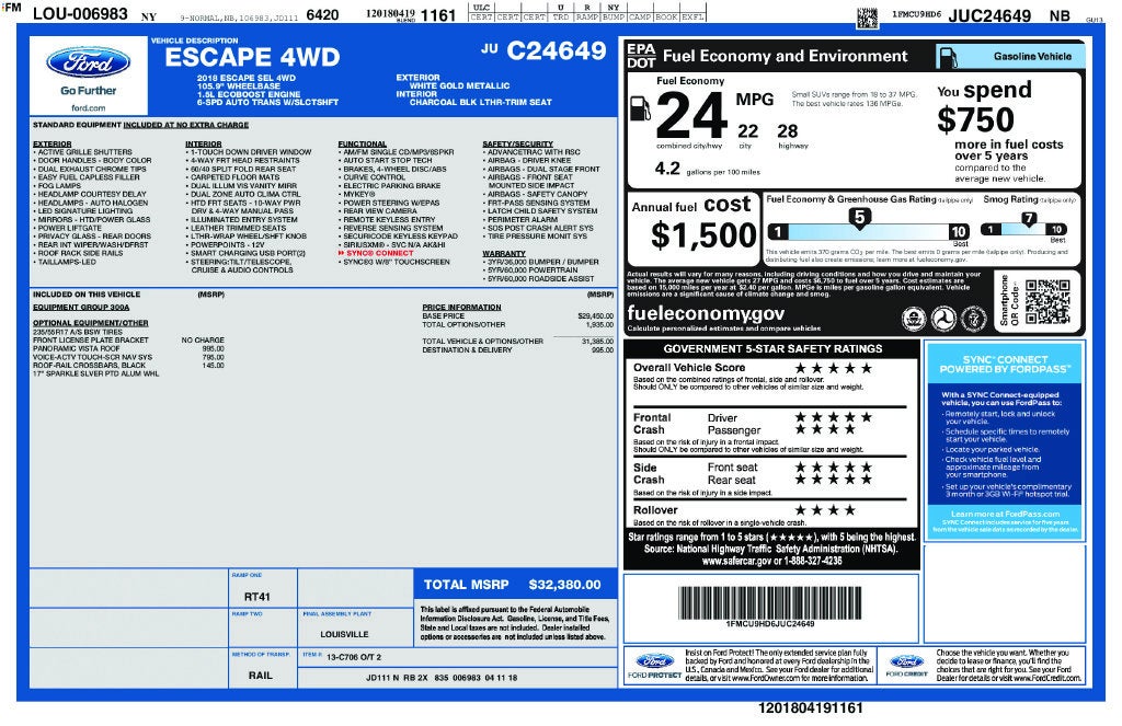 2018 Ford Escape SEL