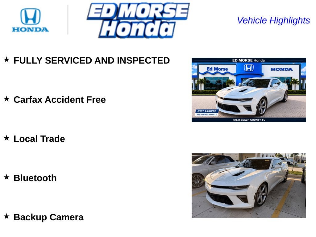 2016 Chevrolet Camaro SS 1SS