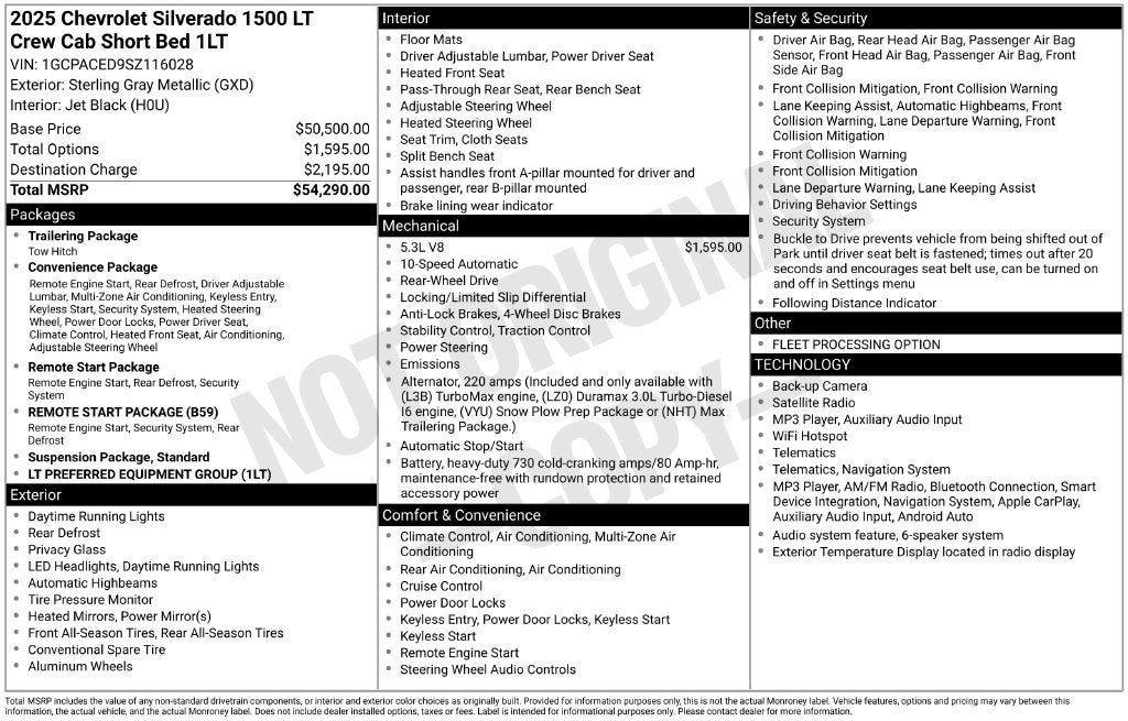 2025 Chevrolet Silverado 1500 LT