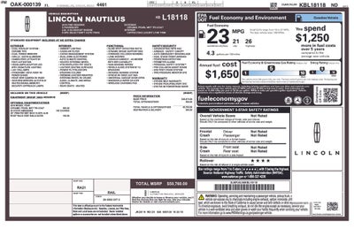 2019 Lincoln Nautilus Reserve