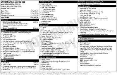 2022 Hyundai Elantra SEL