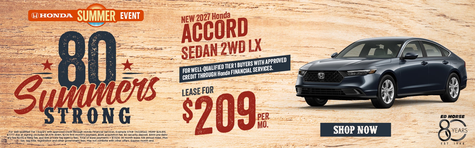 New 2026 Honda Accord Sedan 2WD LX