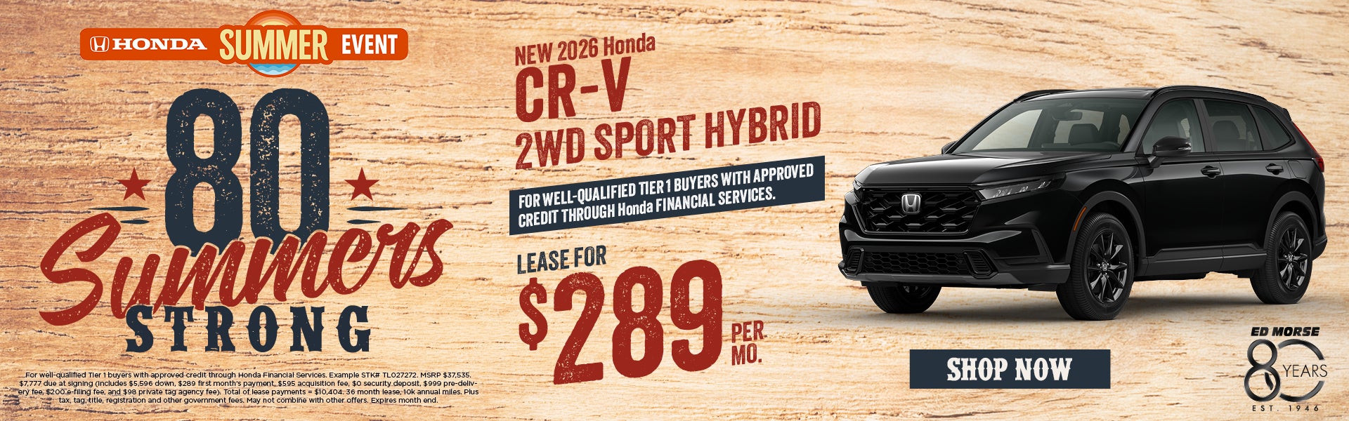 New 2026 Honda CR-V 2WD Sport Hybrid