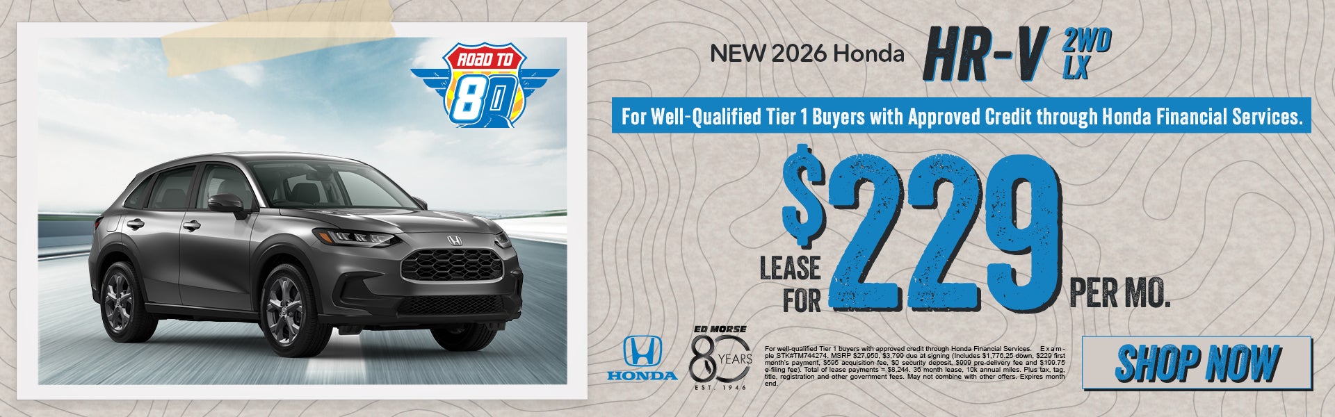 New 2026 Honda HR-V 2WD LX