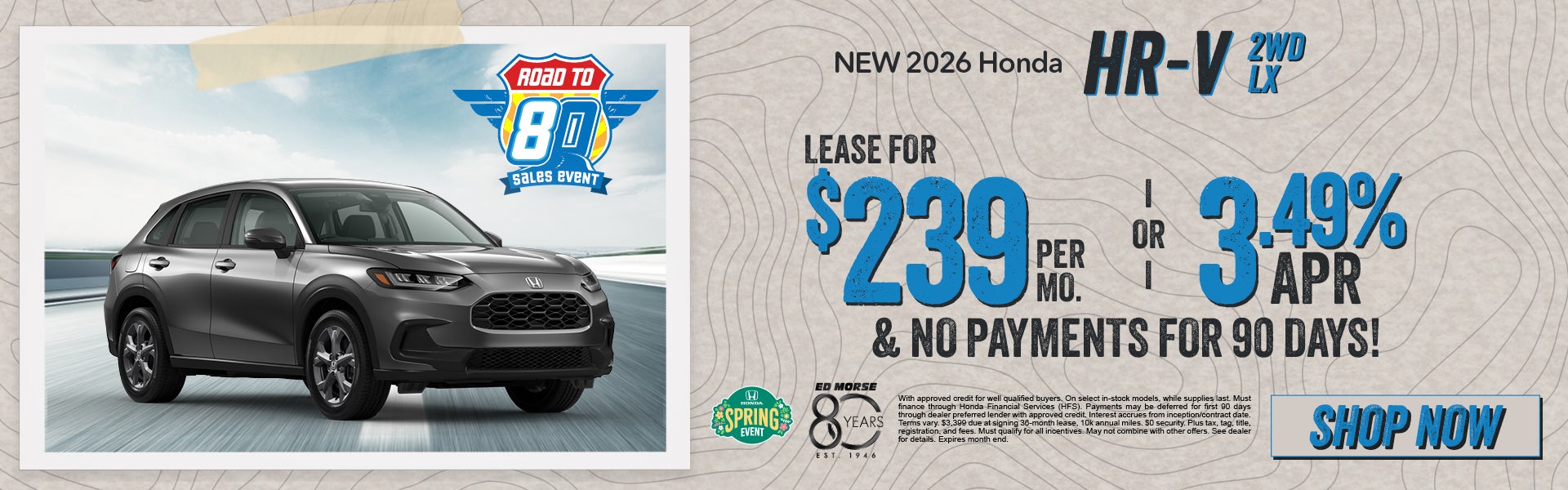 New 2026 Honda HR-V 2WD LX