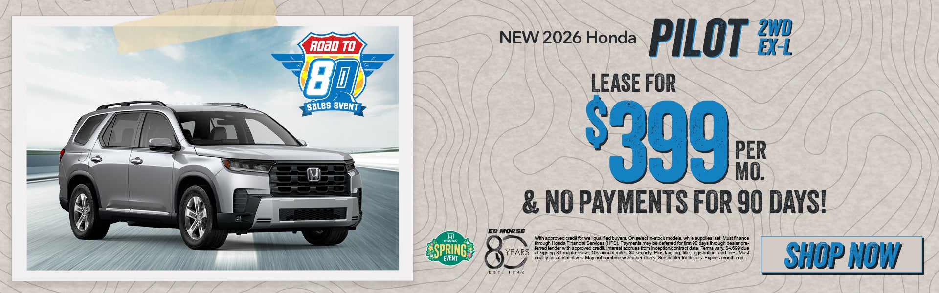 New 2026 Honda Pilot 2WD EX-L