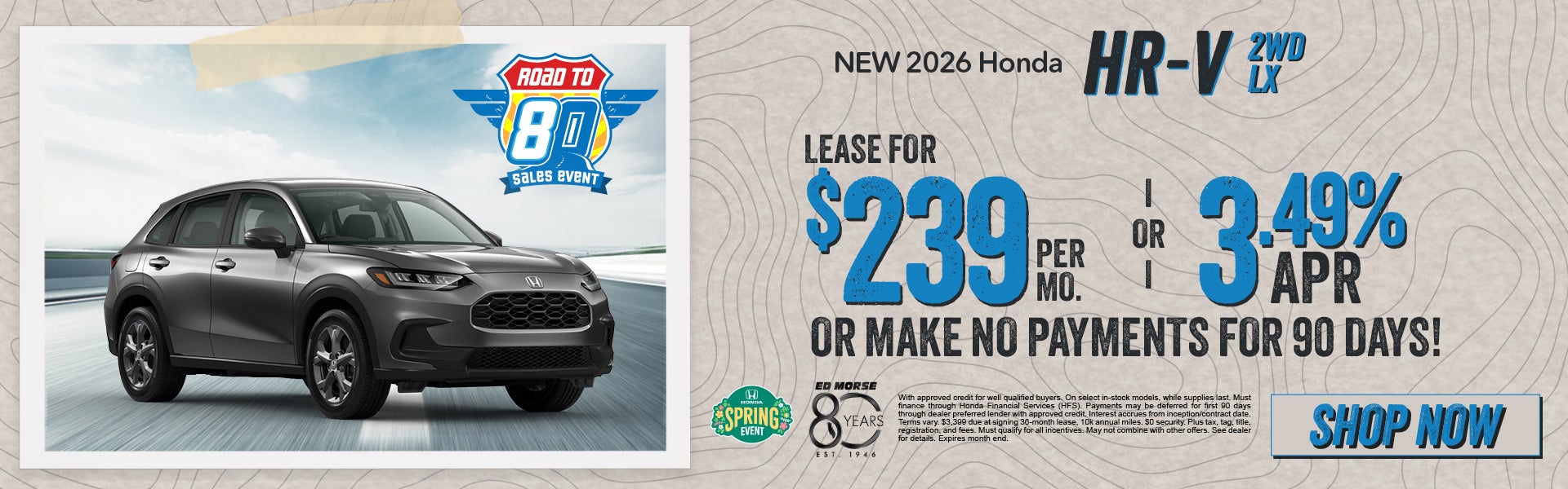 New 2026 Honda HR-V 2WD LX