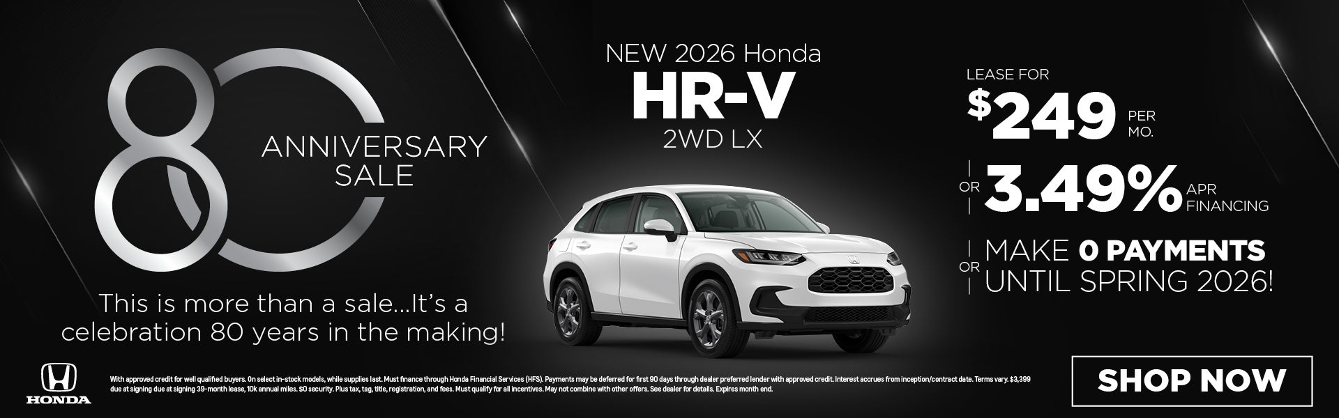 New 2026 Honda HR-V 2WD LX