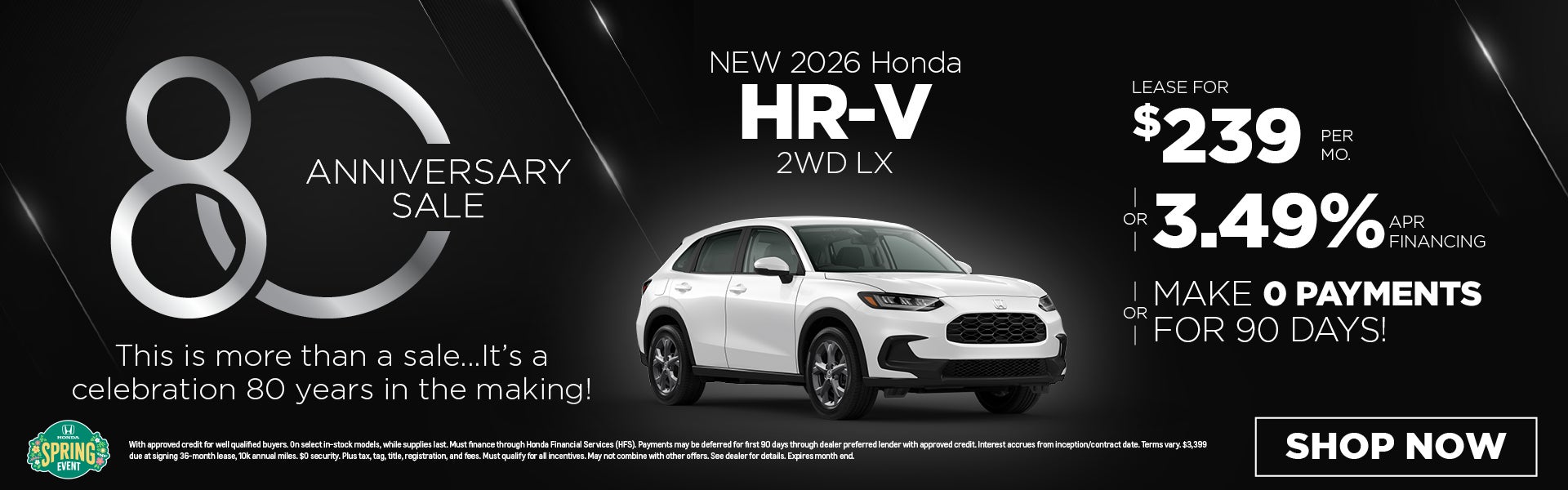 New 2026 Honda HR-V 2WD LX